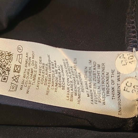 ASOS Curve Maternity Sz 12 Navy Satin Chiffon Sheer Striped Ruffles Midi Dress - Picture 12 of 16